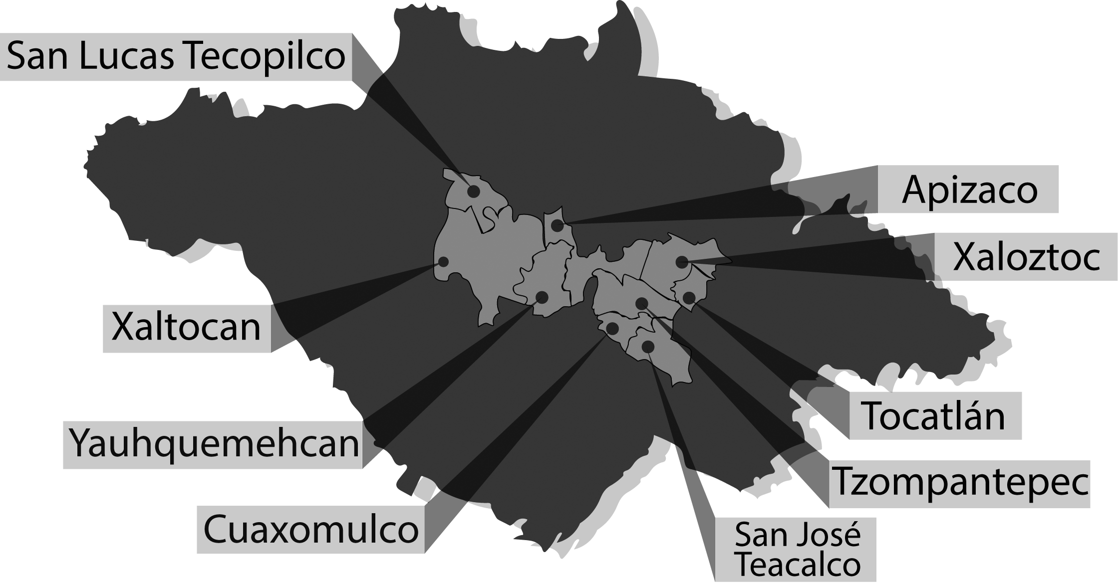 mapa recaudadora Apizaco